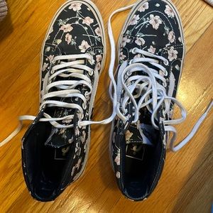 Floral vans hightop